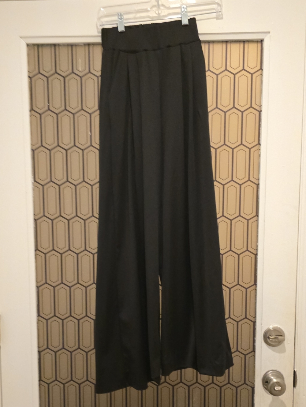 Wide Leg Black Palazzo Pants